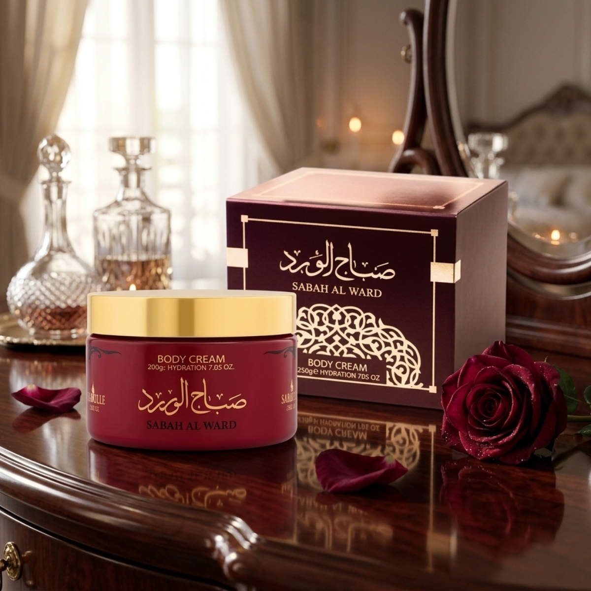 Pasta Hidratante Corporal Sabah Al Ward Isabelle La Belle Perfumada 200g