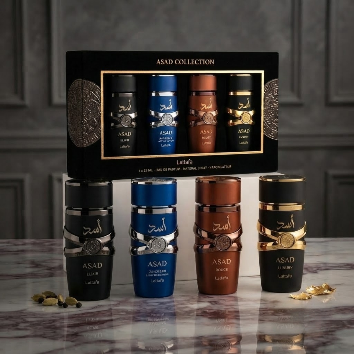 Asad Collection (Kit com 4 Perfumes de 25ml)