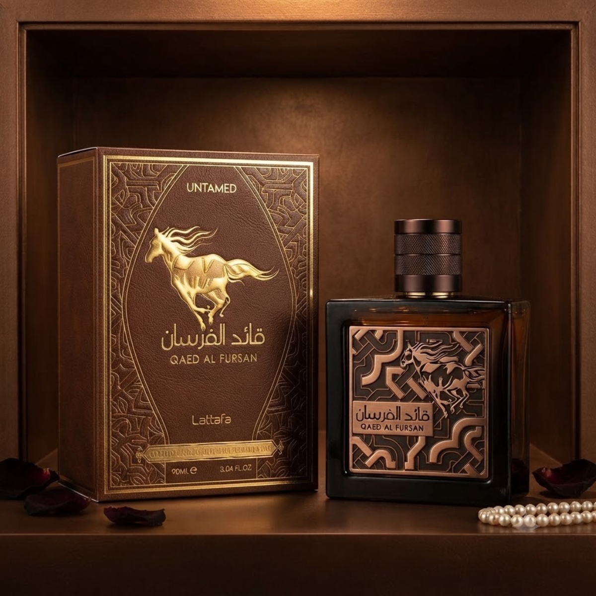 Perfume Qaed Al Fursan Untamed Lattafa Eau de Parfum 90ml  Masculino