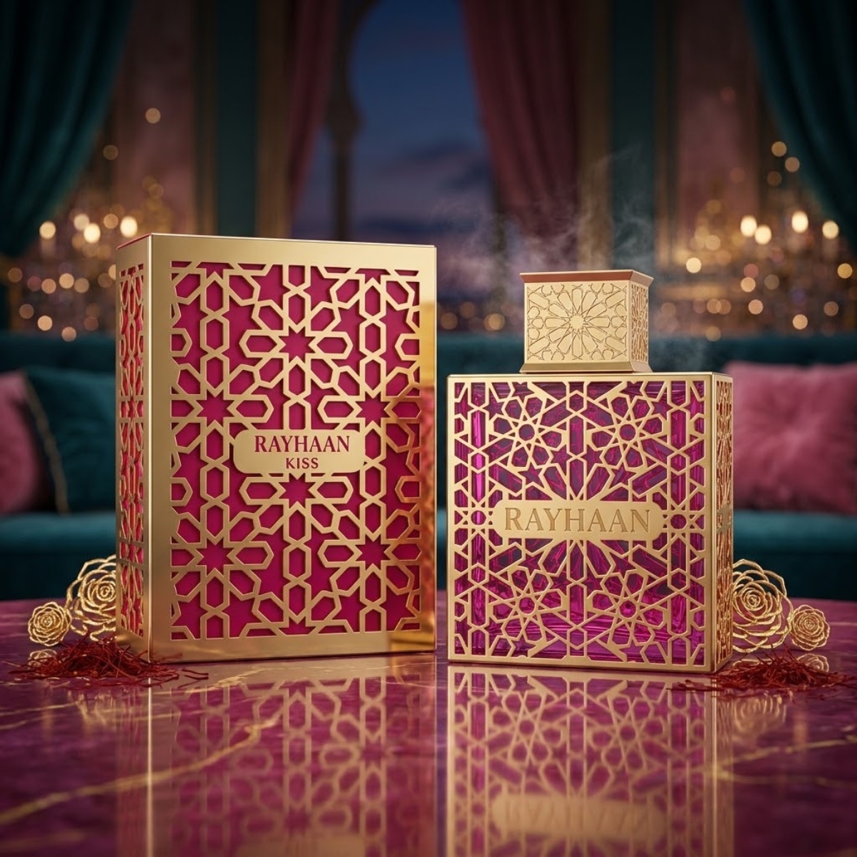 Perfume Árabe Feminino Rayhaan Kiss Eau De Parfum 100ml