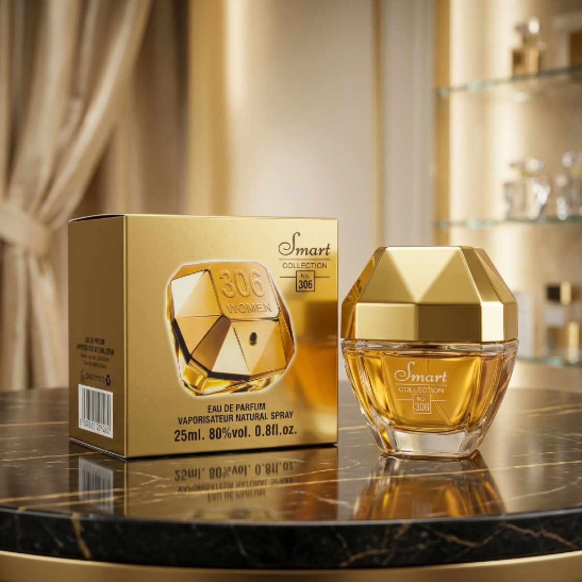 Miniatura Perfume Smart Collection Nº 306 Feminino EDP 25ml