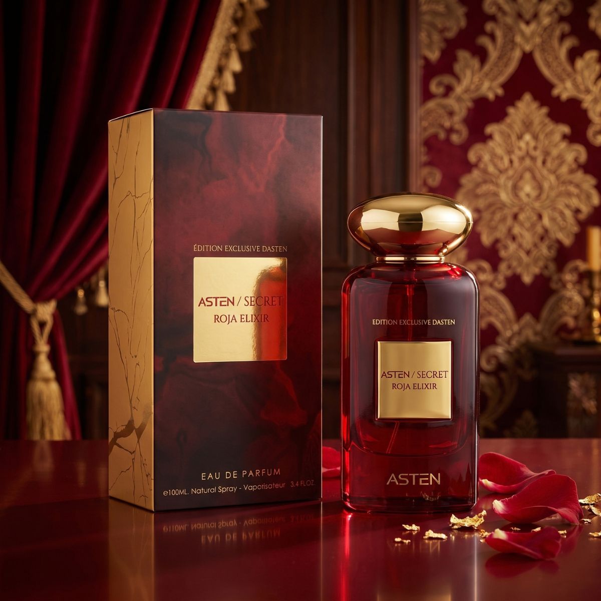 Perfume Asten Secret Roja Elixir Compartilhável EDP 100ml