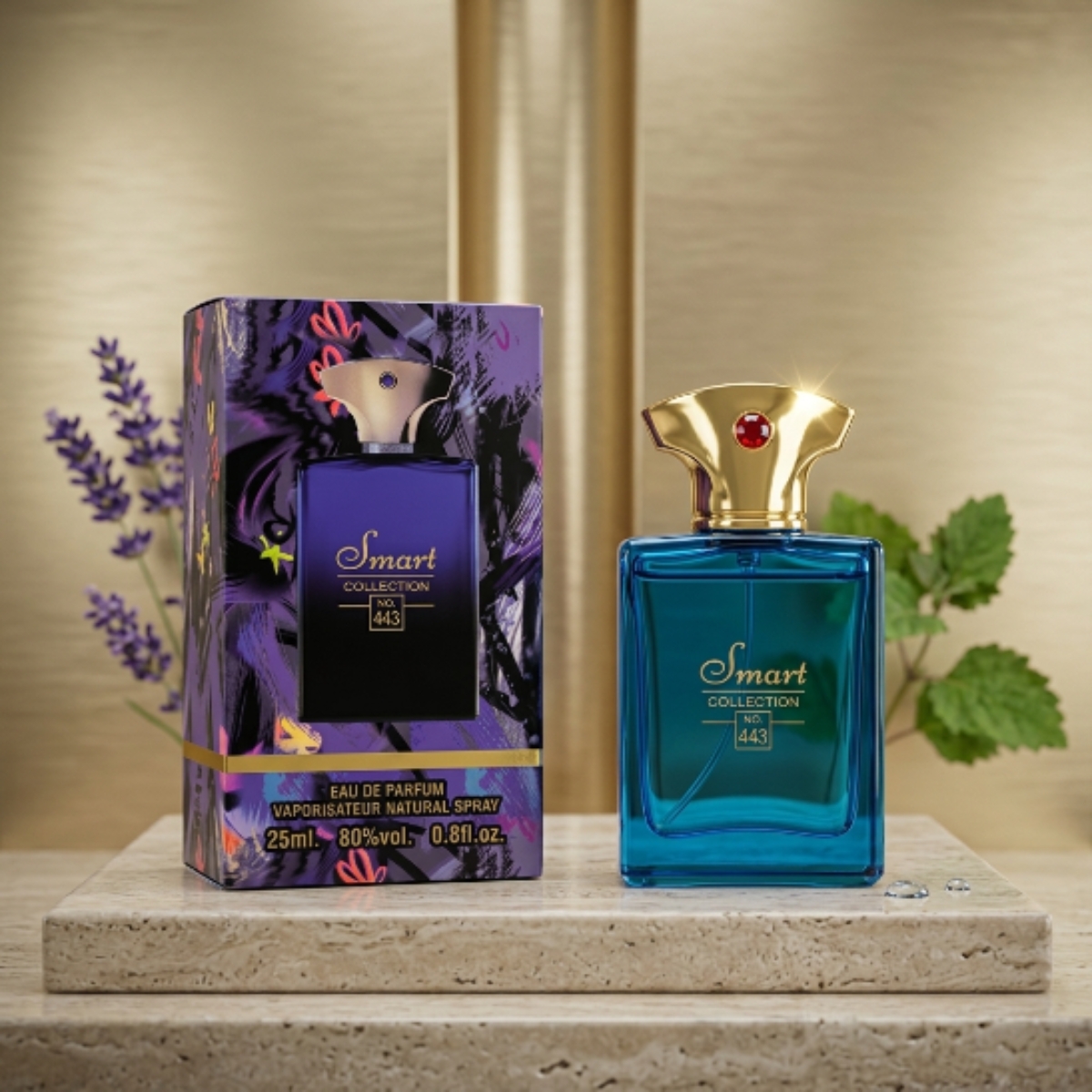 Miniatura Perfume Smart Collection Nº 443 Masculino EDP 25ml
