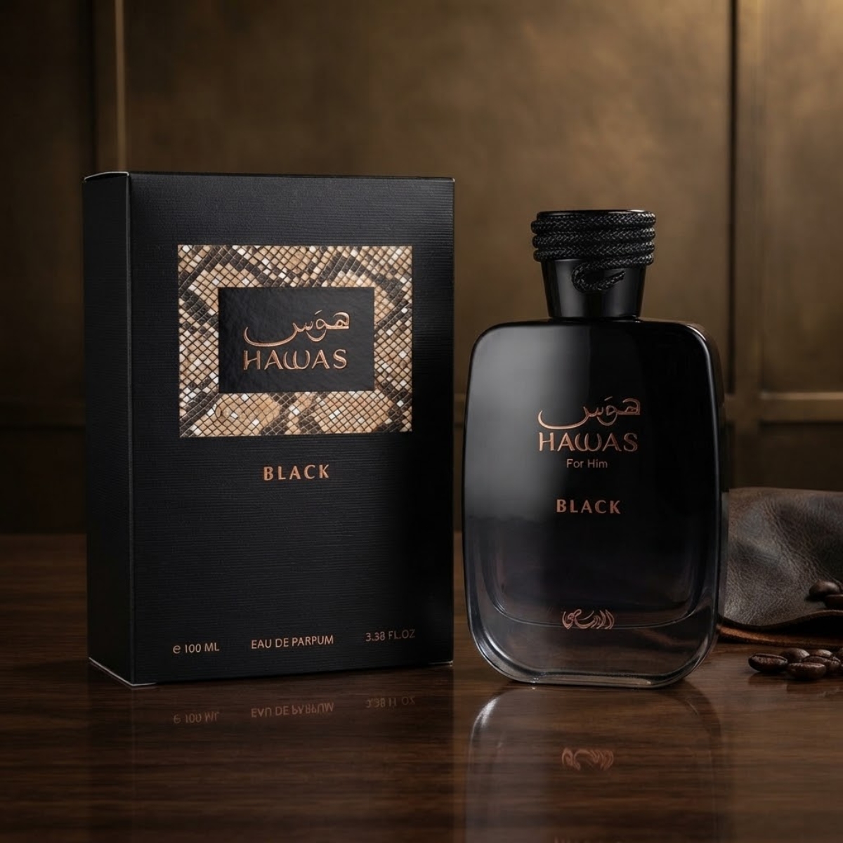 Perfume Masculino Hawas Black da marca Rasasi Eau De Parfum 100 ml masculino