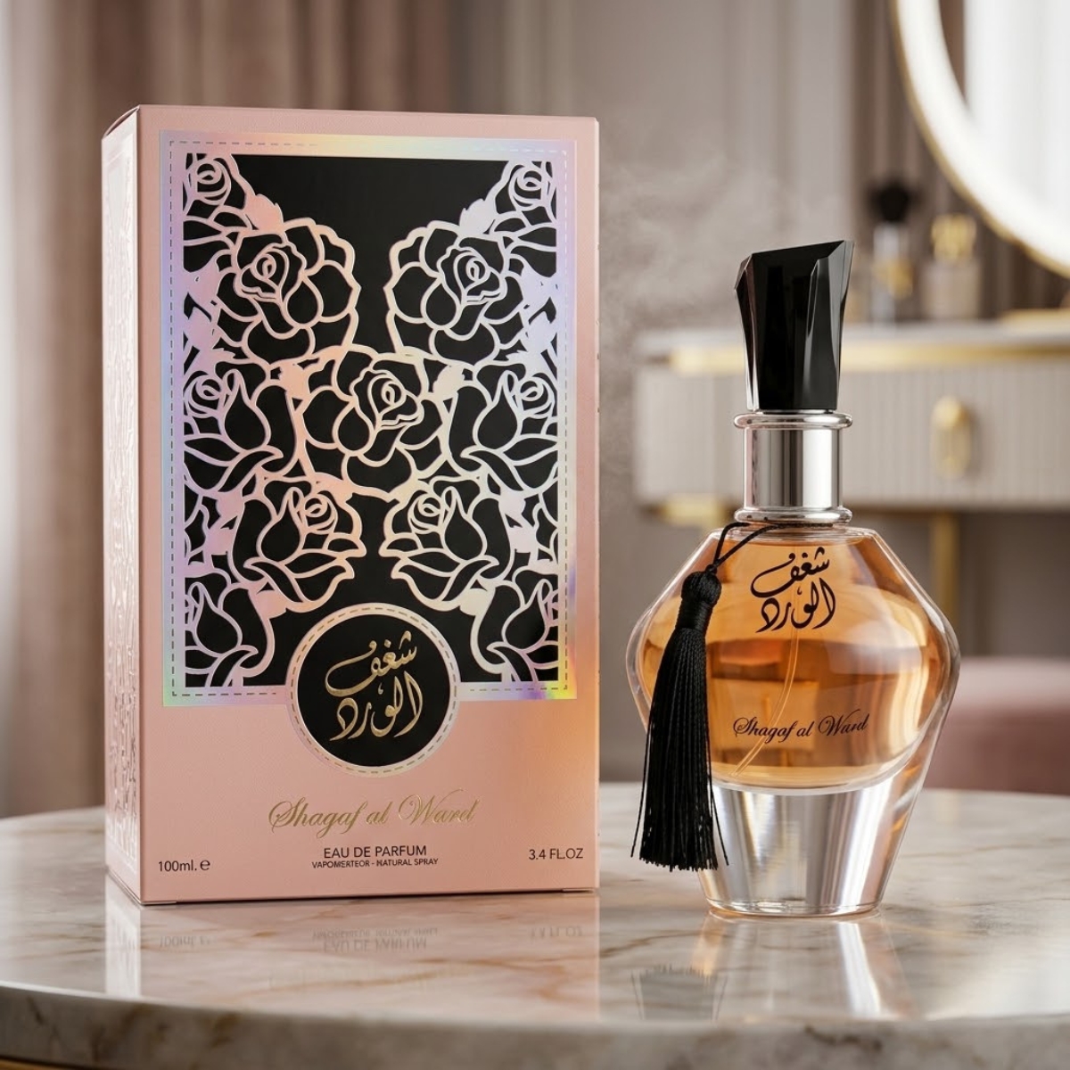 Perfume Árabe Feminino Shaghaf Al Ward Eau De Parfum 100ml