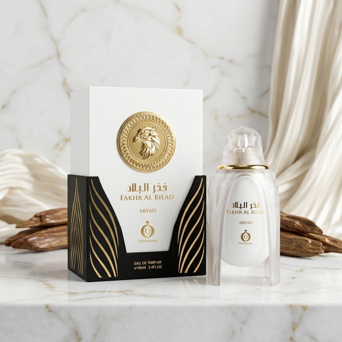 Perfume Árabe Fakhr Al Bilad Abyad Masculino Eau de Parfum 100ml (OriArome)