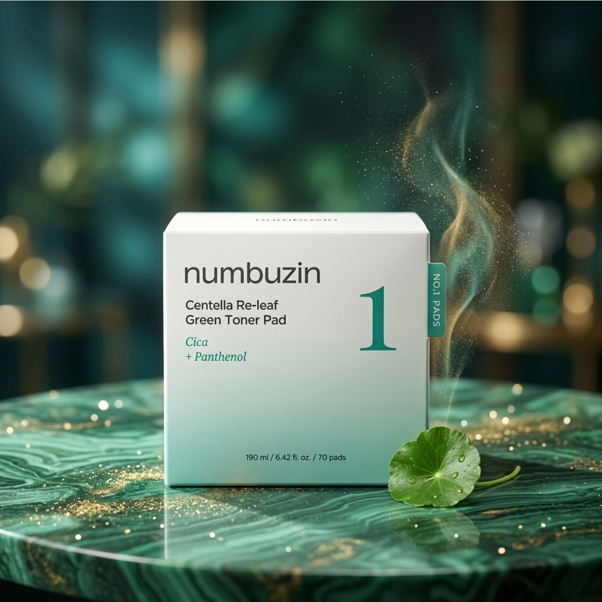 Numbuzin No.1 Centella Re-Leaf Toner Pad - 70 Pads | 190ml