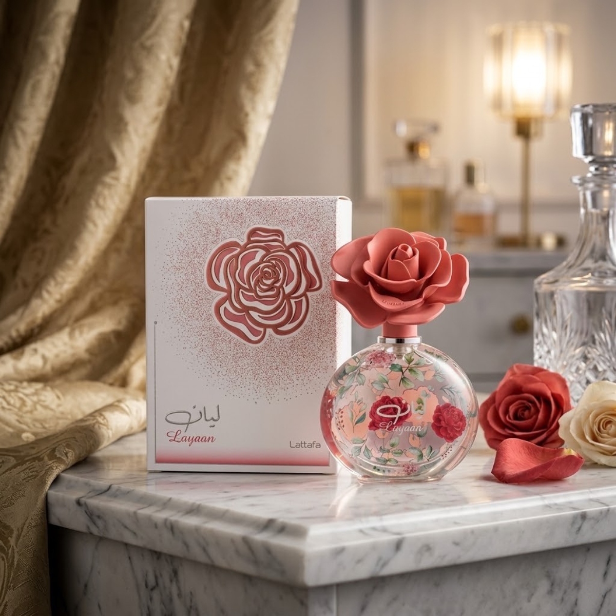 Perfume Feminino Layaan Eau De Parfum 75ml Floral Frutado Sofisticado