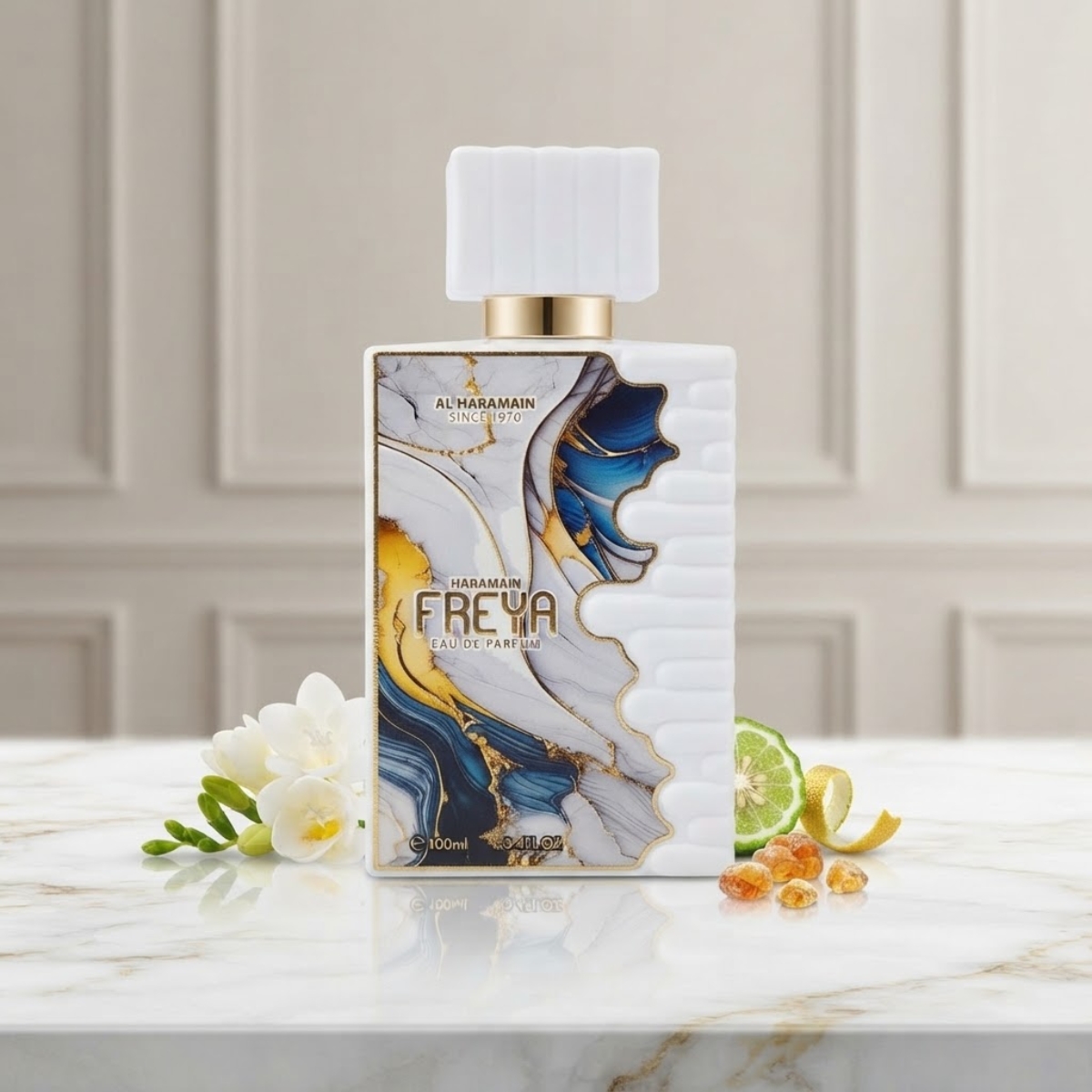 Perfume FREYA da marca Al Haramain Since 1970 Eau de Parfum 100ml unissex