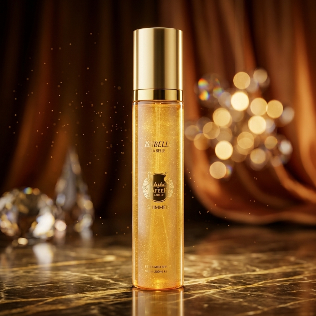 Body Splash Afeef Shimmer Isabelle La Belle 300ml