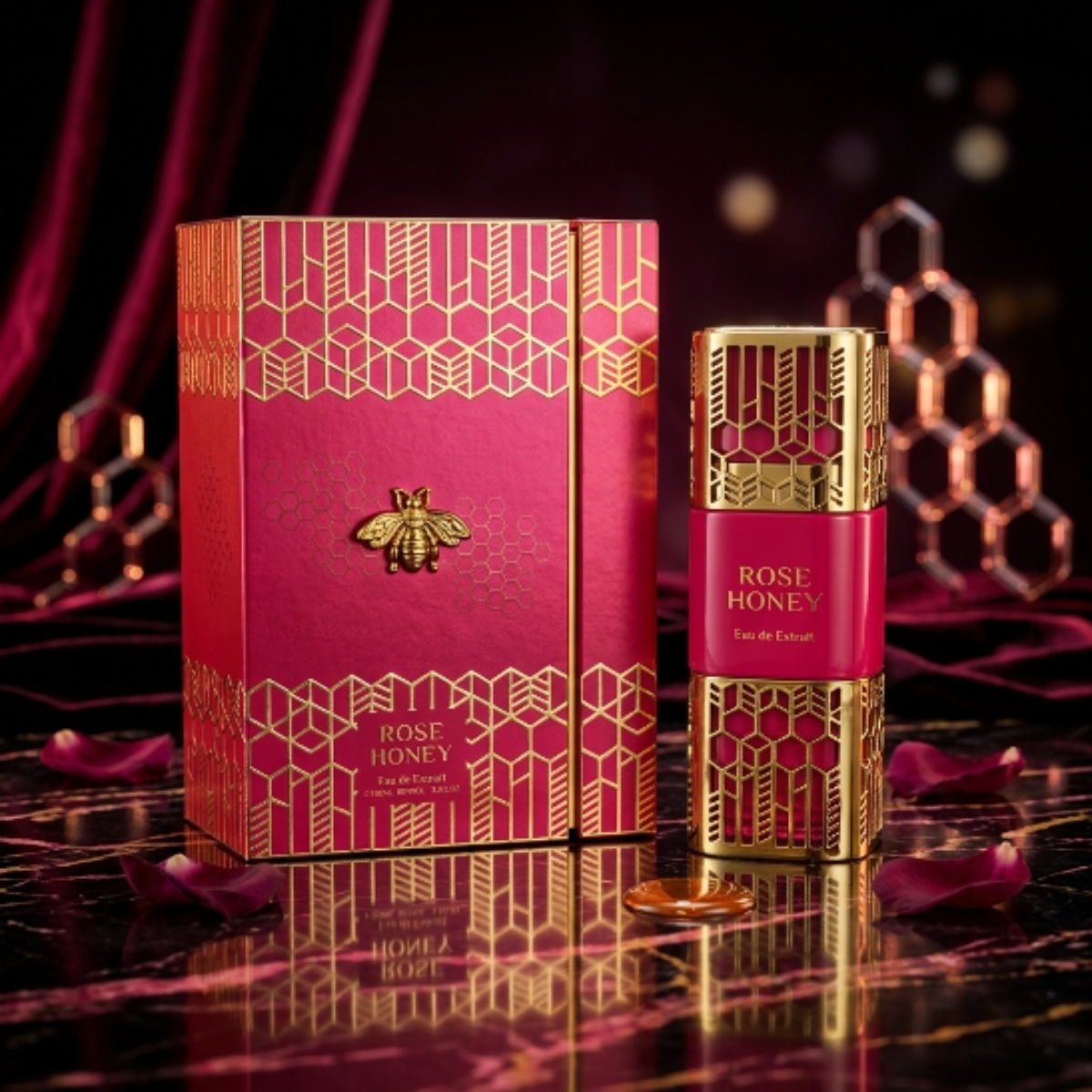 Perfume Rose Honey Shaikh Mohd Saeed Feminino Eau de Extrait 100ml