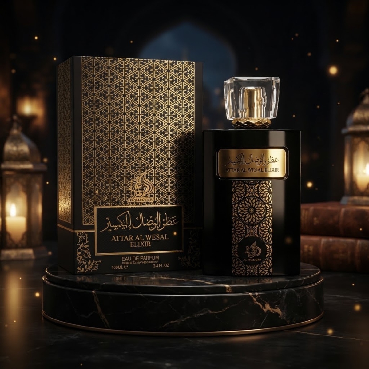 Perfume Attar Al Wesal Elixir 100ml, Fragrância Premium