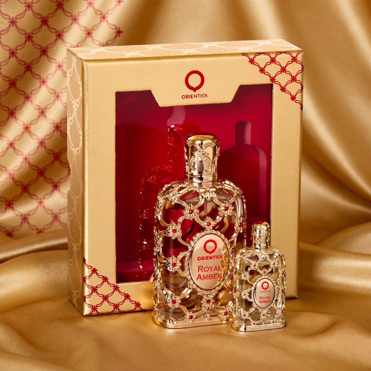Kit Perfume Royal Amber Orientica Unissex EDP 30ml + Miniatura 7,5ml