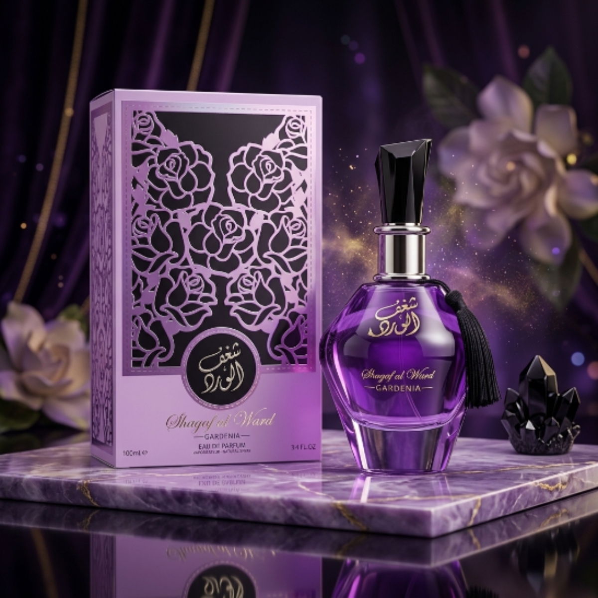 Perfume Shagaf Al Ward Gardenia 100ml, Elegância Oriental