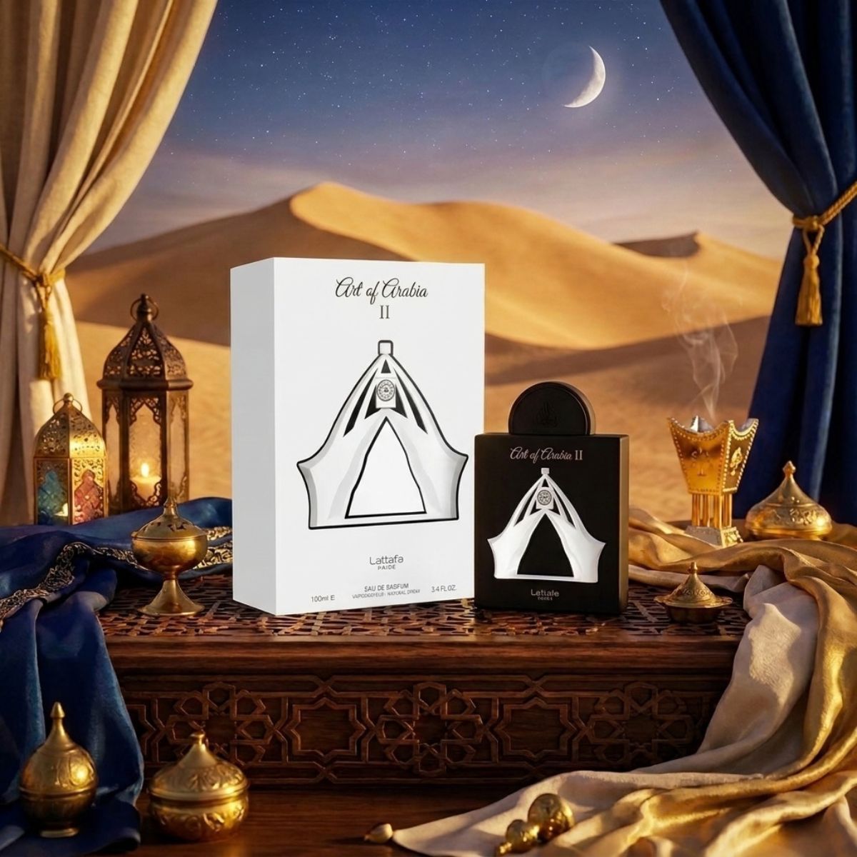 Perfume Art of Arabia II Lattafa Compartilhável EDP 100ml