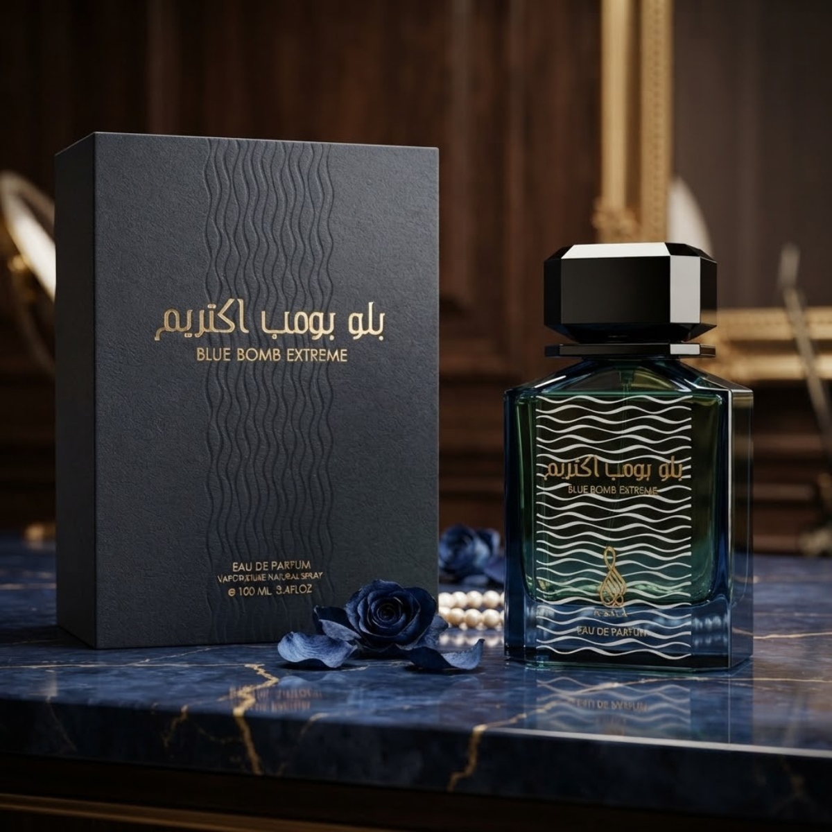 Perfume Blue Bomb Extreme Risala Eau de Parfum 100ml Masculino