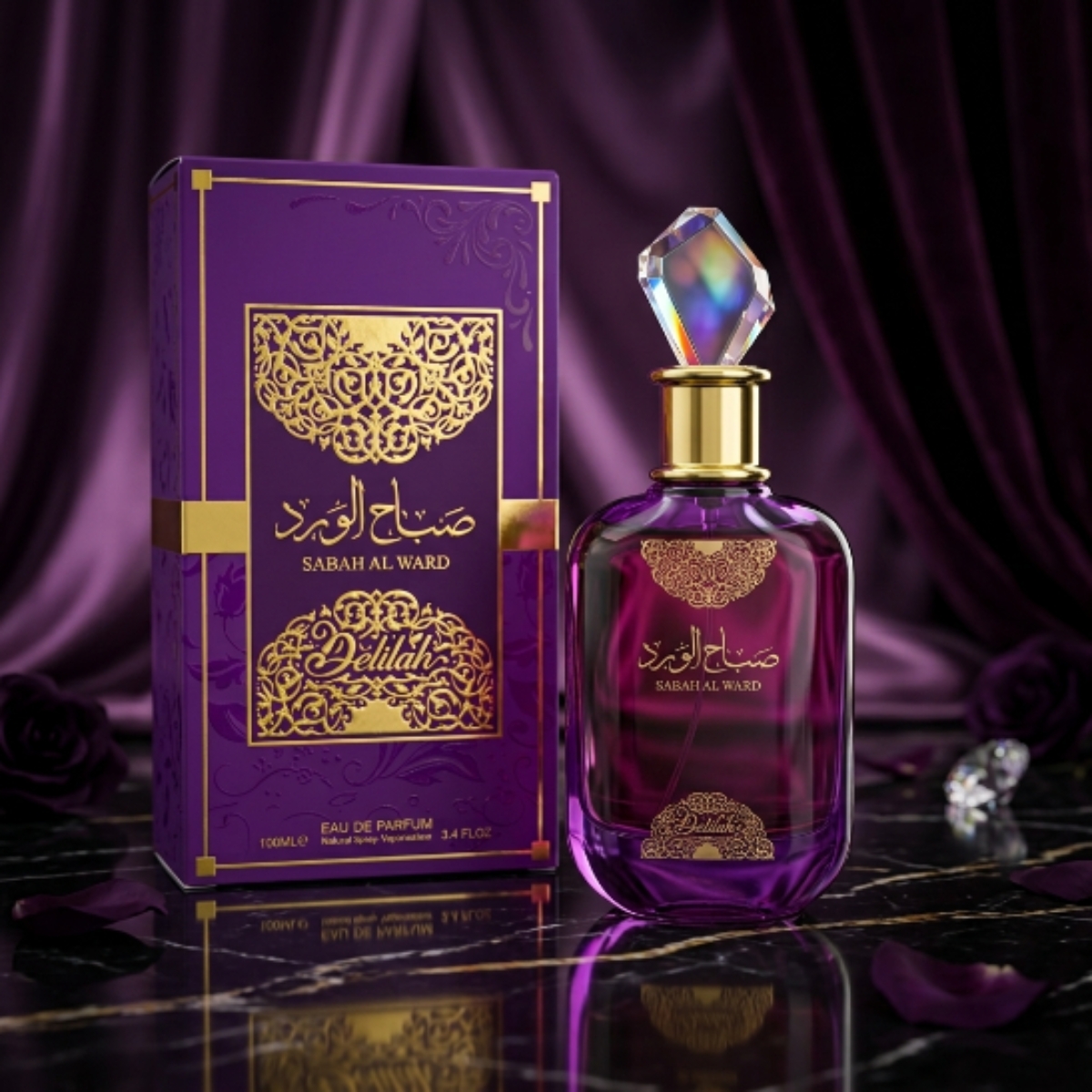 Perfume Sabah Al Ward Delilah Al Wataniah Feminino EDP 100ml