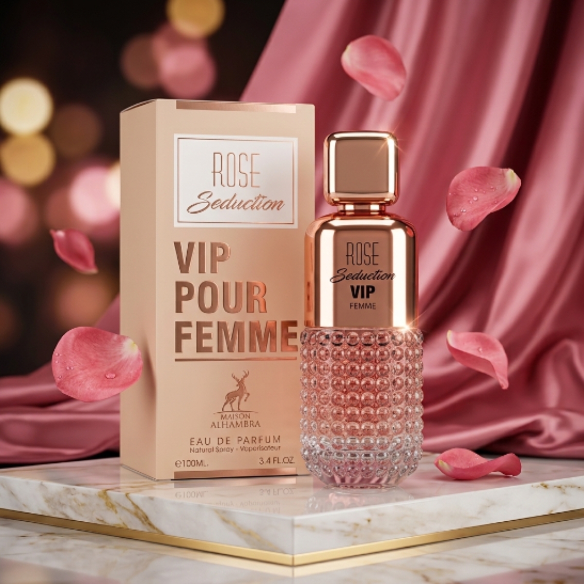 Perfume Rose Seduction VIP Maison Alhambra Feminino EDP 100ml