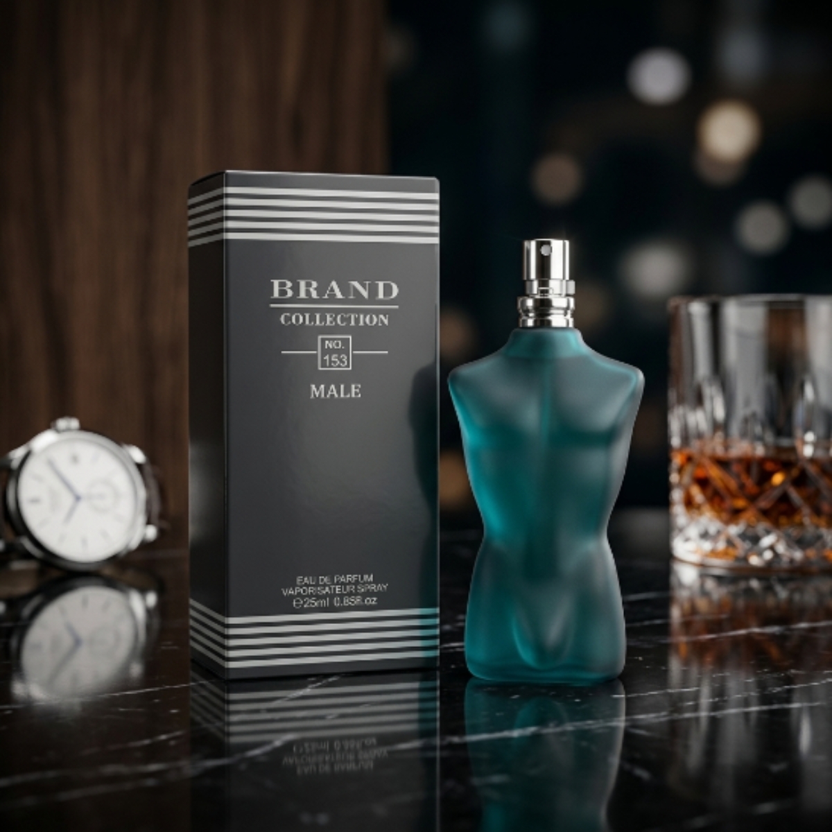 Miniatura Perfume Brand Collection Nº 153 Masculino EDP 25ml