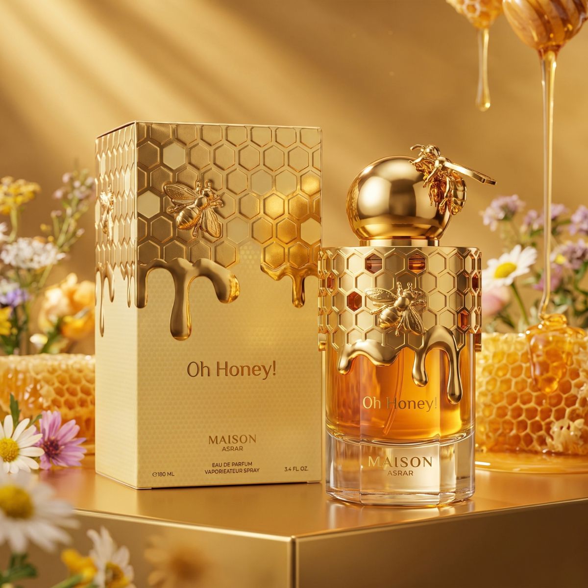 Perfume Oh Honey Maison Asrar Compartilhável EDP 100ml