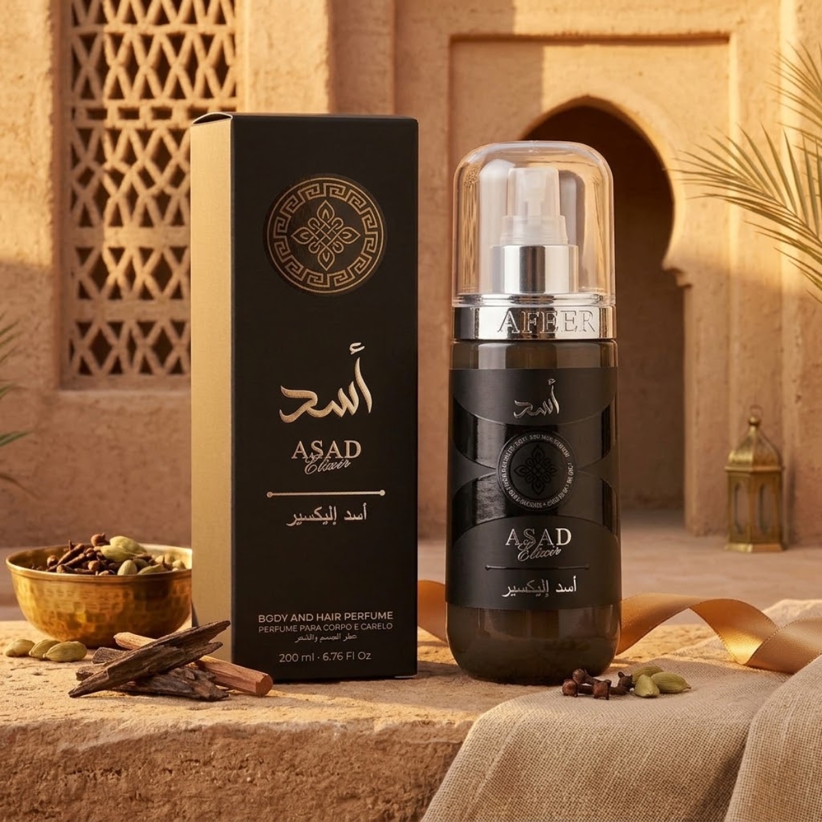 Body & Hair Perfume Asad Elixir 200 ml – Afeer