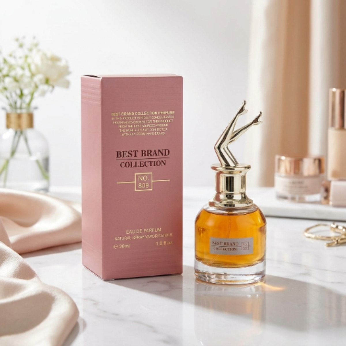 Perfume miniatura best brand collection eau de parfum 809 30ml feminino