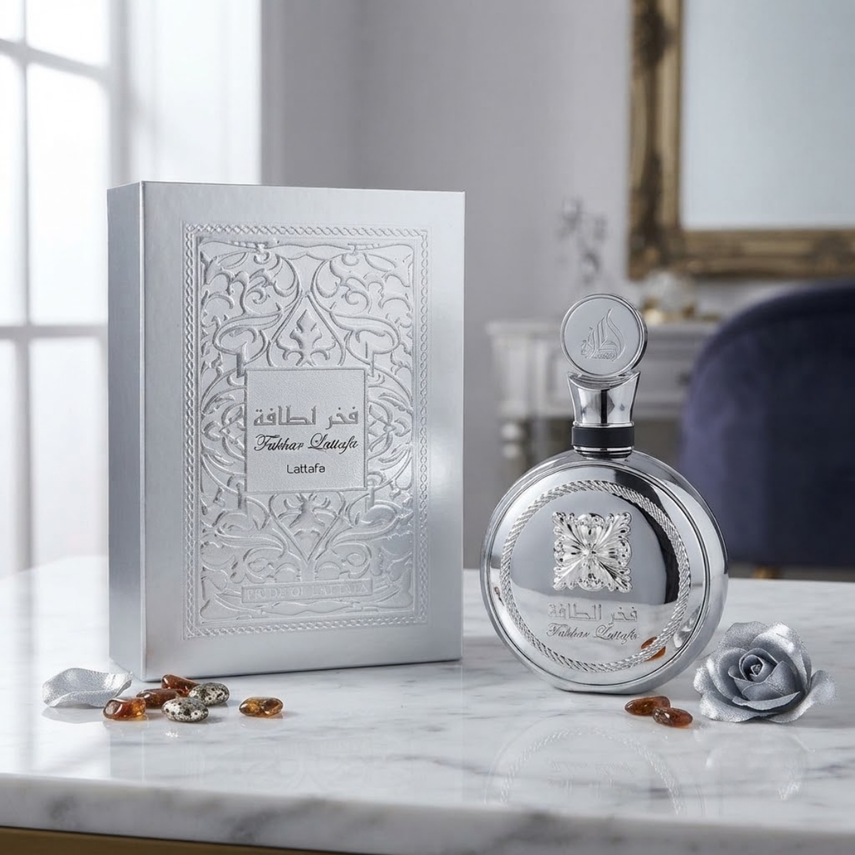 Perfume Fakhar Lattafa Silver Extrait Pride of Lattafa Eau de Parfum 100ml